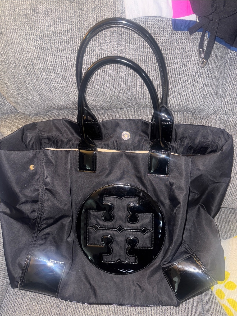 Tory Burch Women's Tote Bag with Gloss Accents